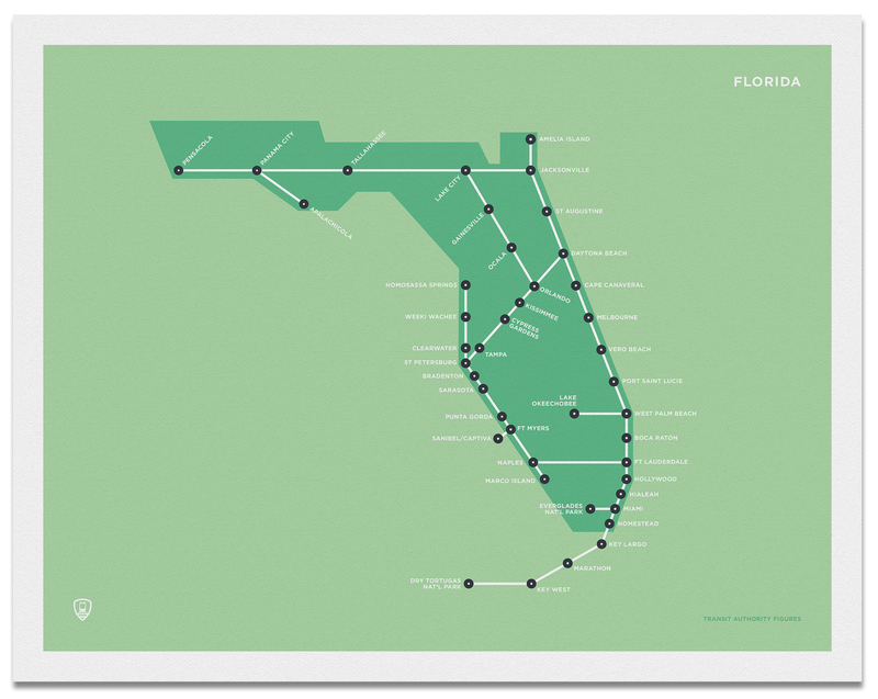 Florida Schematic Map
