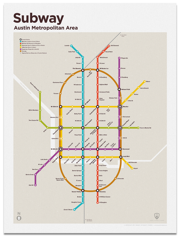 Austin Subway Map