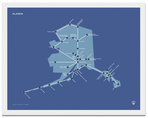 Alaska Schematic Map