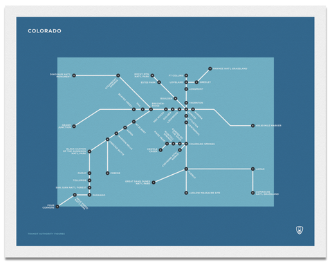 Colorado Schematic Map