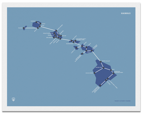 Hawaii Schematic Map