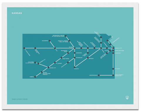 Kansas Schematic Map