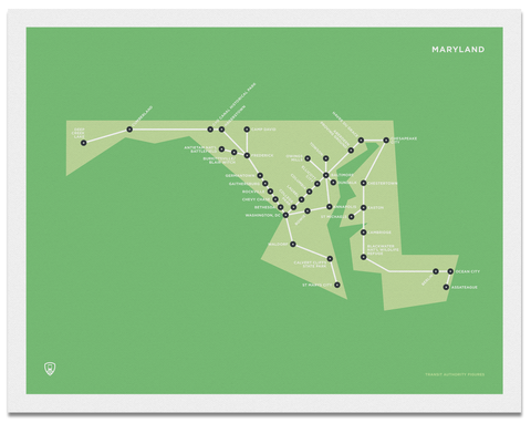 Maryland Schematic Map