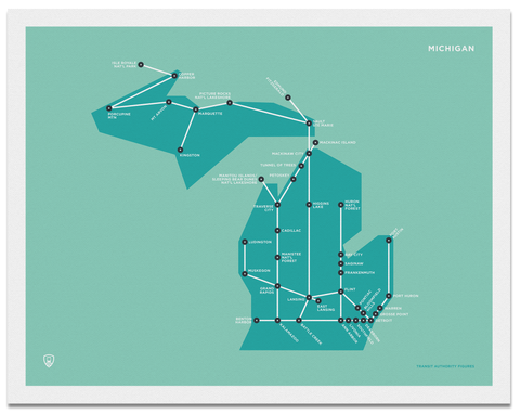 Michigan Schematic Map