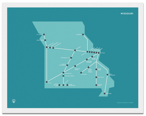 Missouri Schematic Map