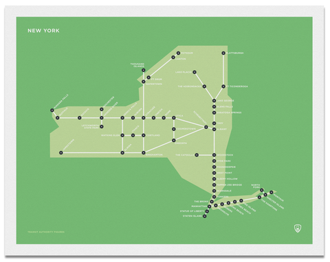 New York Schematic Map