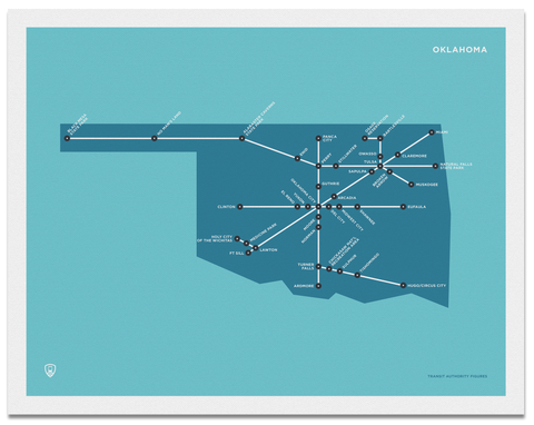 Oklahoma Schematic Map