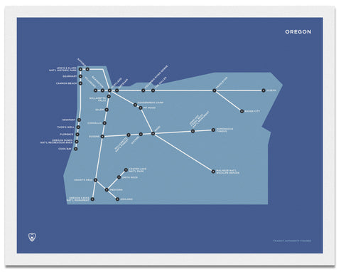 Oregon Schematic Map