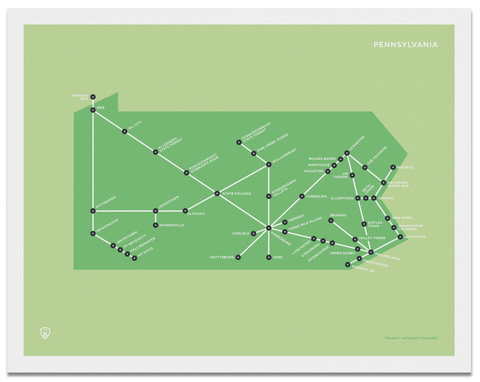 Pennsylvania Schematic Map