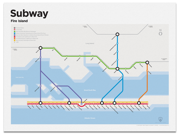 Fire Island Subway Map