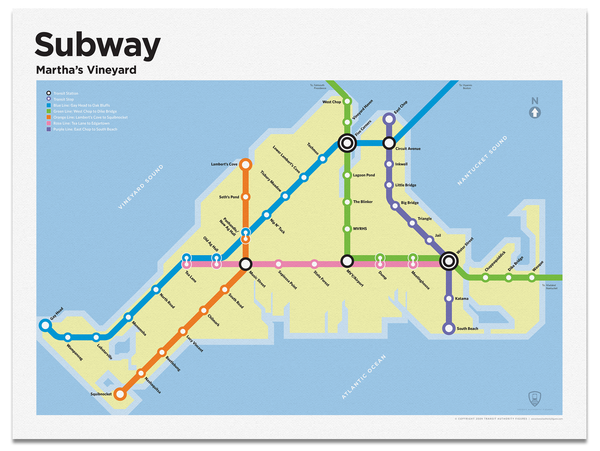 Martha's Vineyard Subway Map