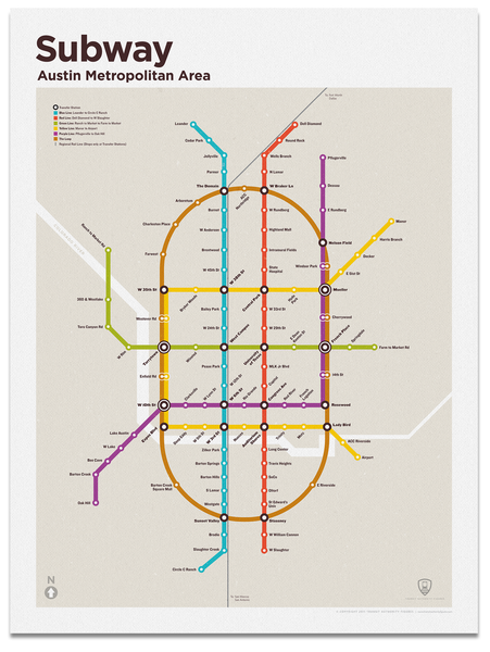 Austin Subway Map