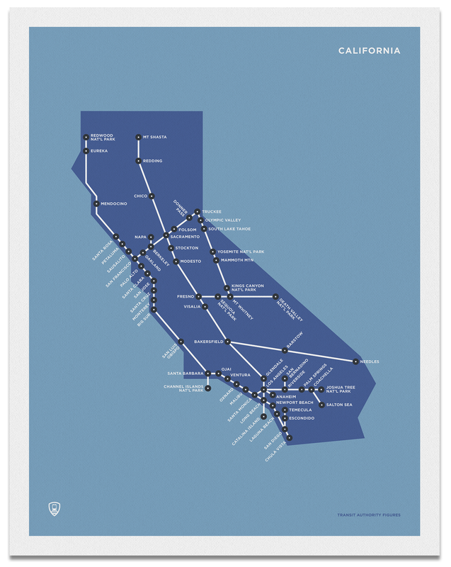 California Schematic Map