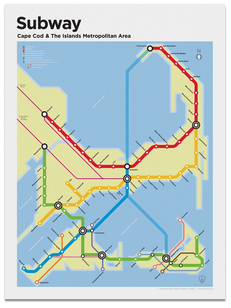 Cape Cod Subway Map