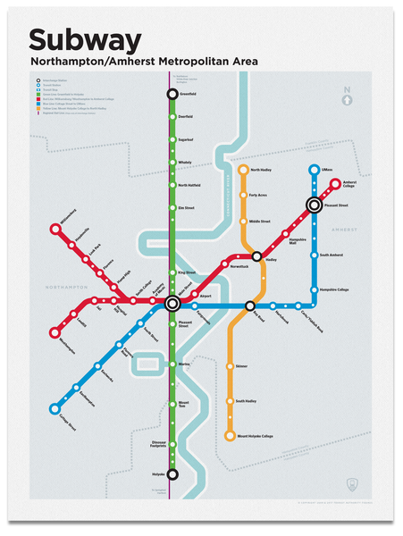 Northampton Subway Map