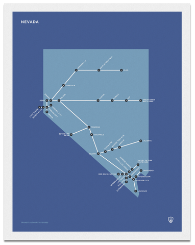 Nevada Schematic Map