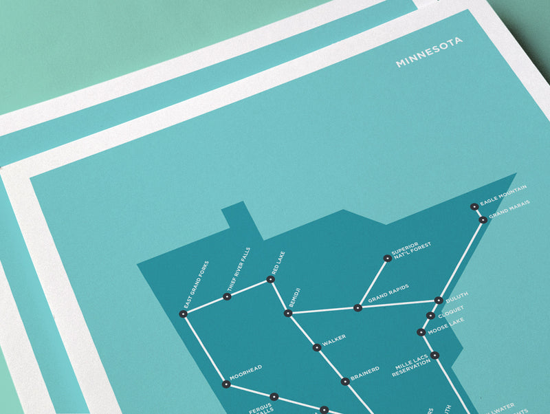 Minnesota Schematic Map