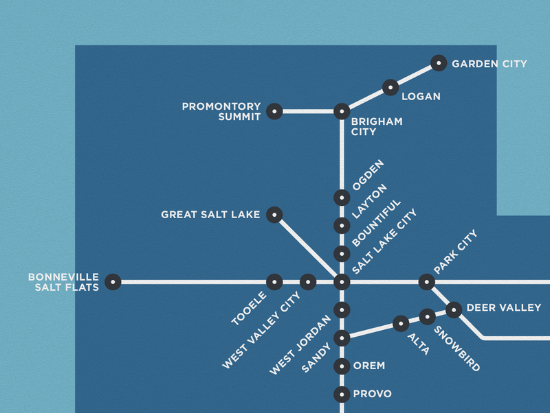 Utah Schematic Map