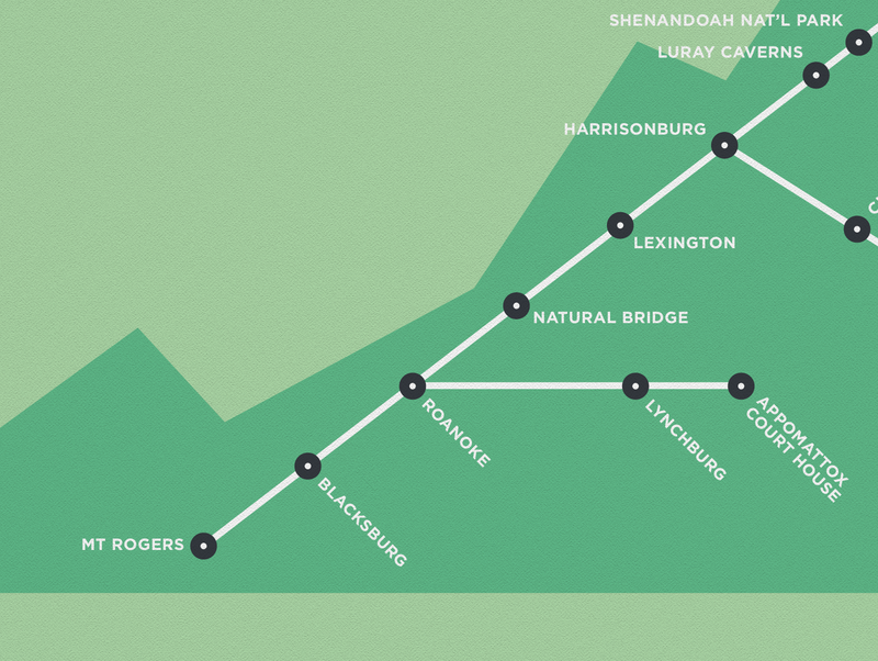 Virginia Schematic Map