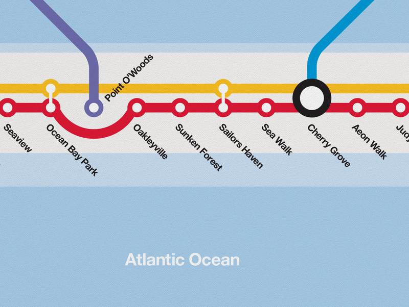 Fire Island Subway Map
